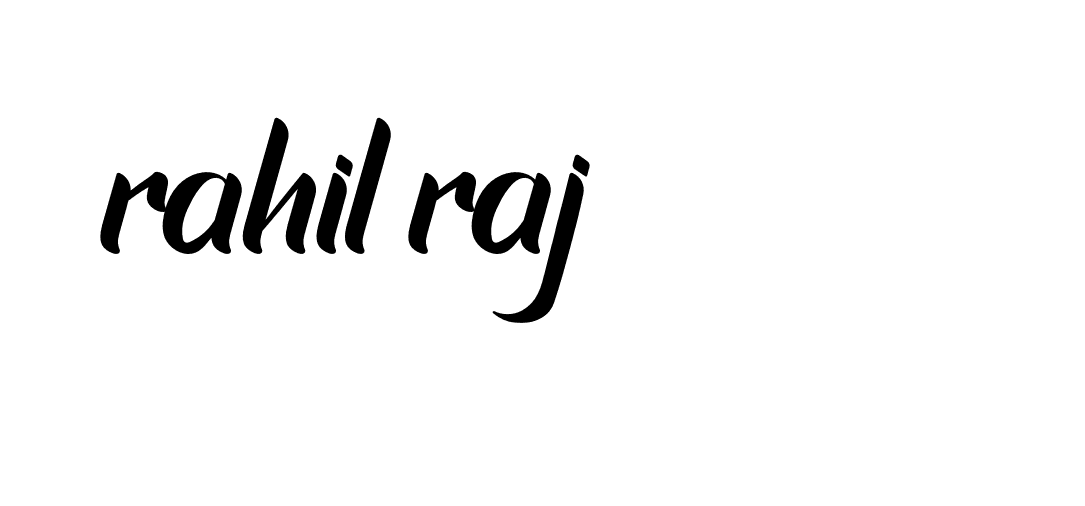 Signature of rahil-raj