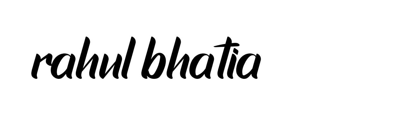 Signature of rahul-bhatia