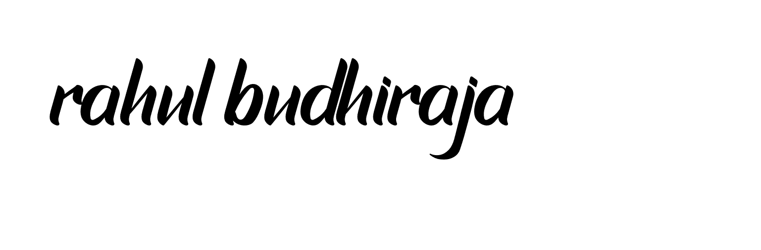 Signature of rahul-budhiraja