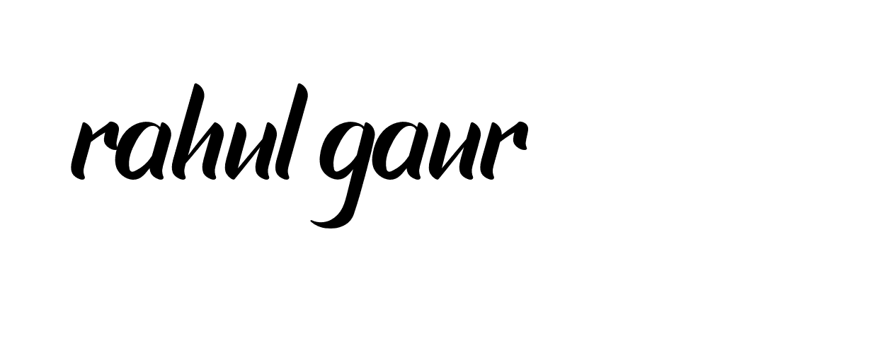 Signature of rahul-gaur