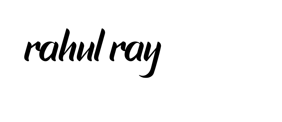 Signature of rahul-ray