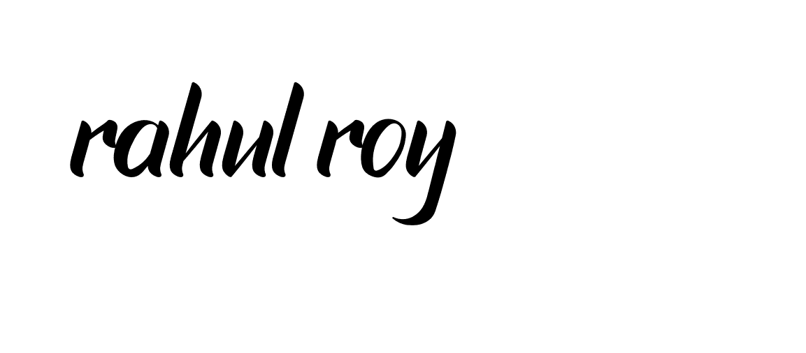 Signature of rahul-roy