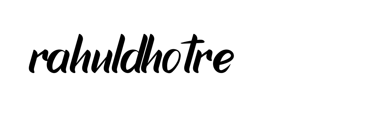 Signature of rahuldhotre