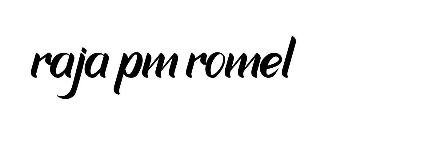 Signature of raja-pm-romel