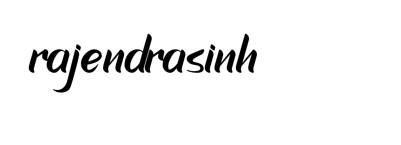 Signature of rajendrasinh