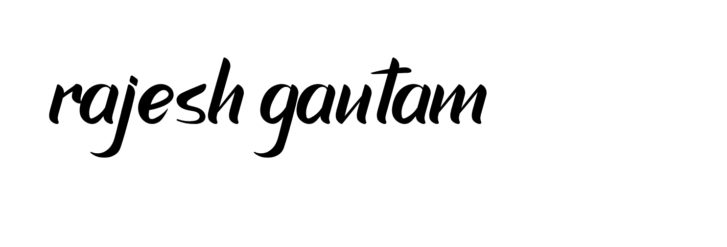 Signature of rajesh-gautam