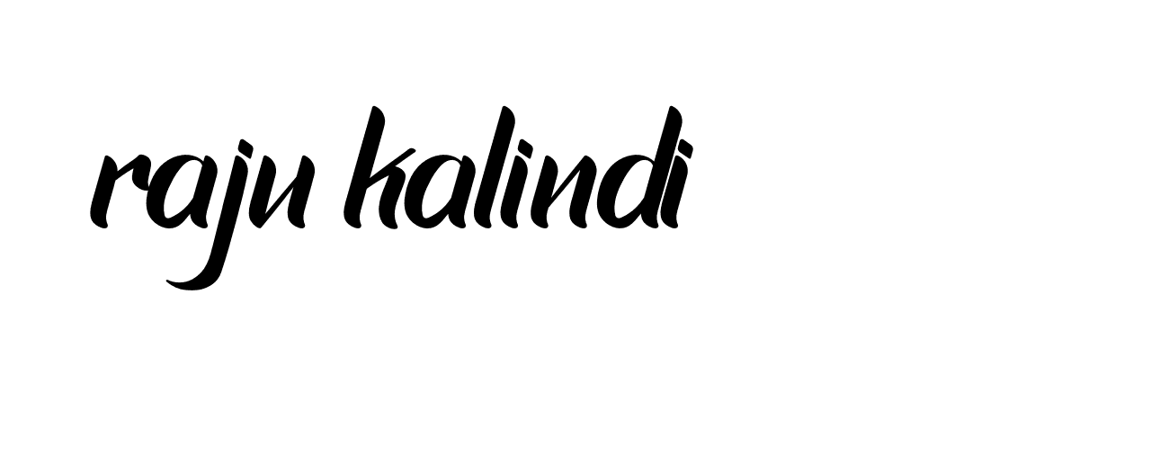 Signature of raju-kalindi-