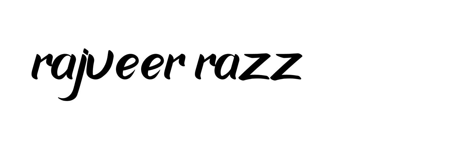 Signature of rajveer-razz