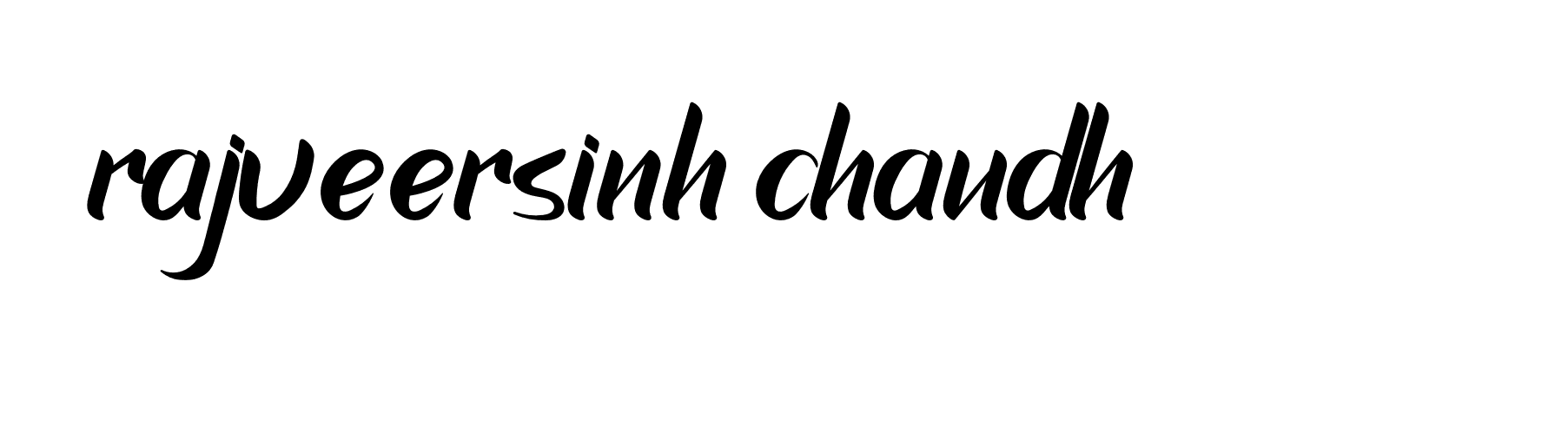 Signature of rajveersinh-chaudh