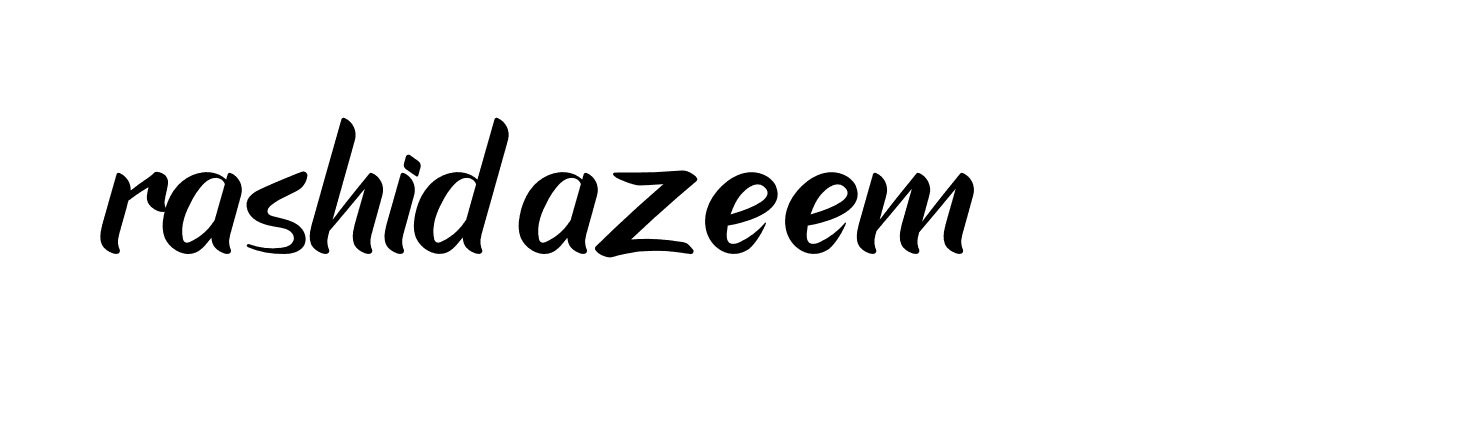 Signature of rashid-azeem