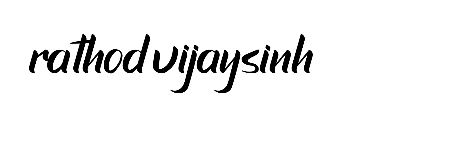 Signature of rathod-vijaysinh