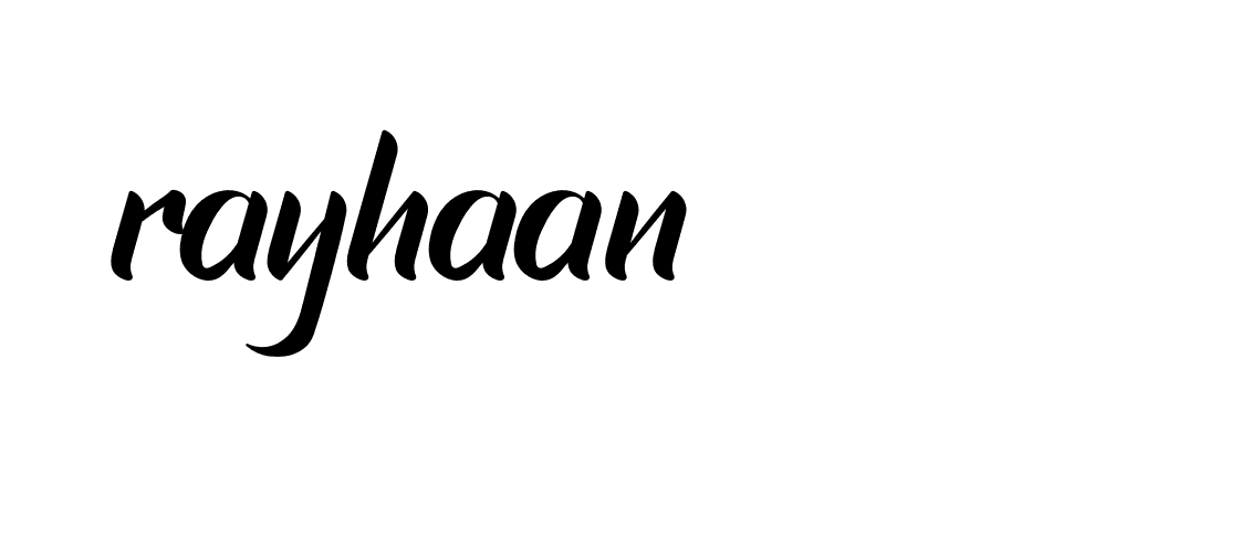 Signature of rayhaan