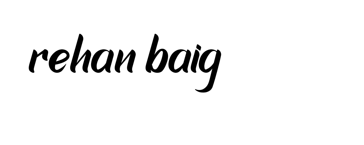 Signature of rehan-baig