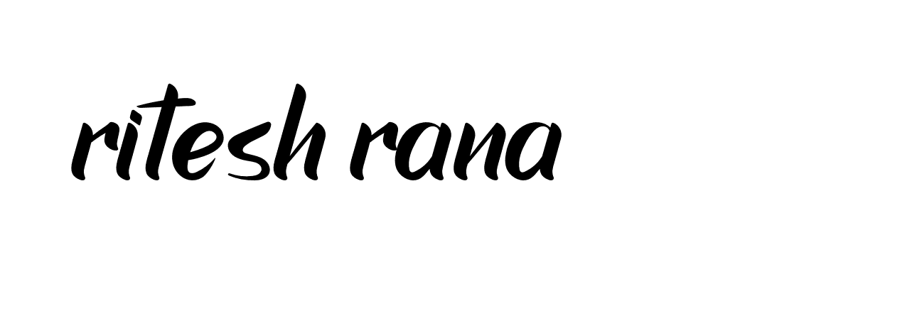 Signature of ritesh-rana