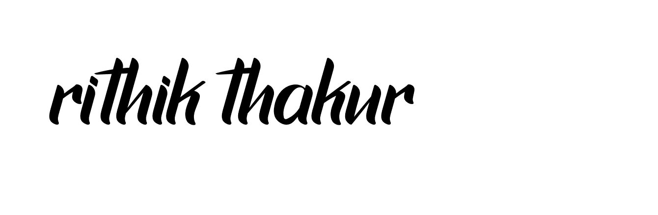 Signature of rithik-thakur