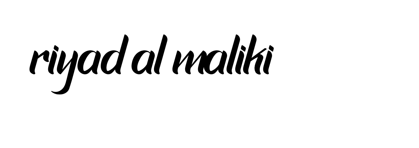 Signature of riyad-al-maliki