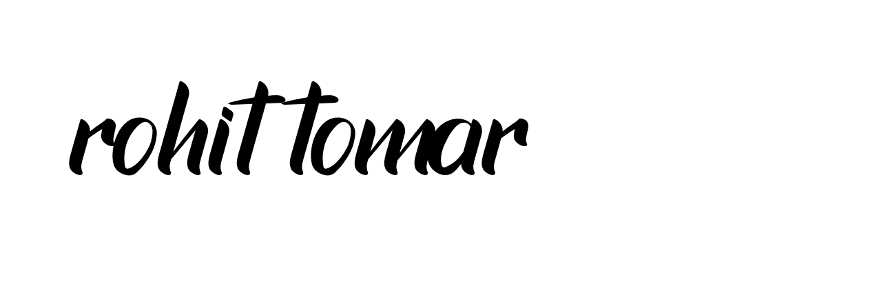 Signature of rohit-tomar