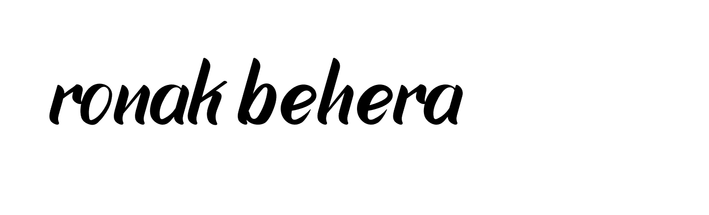 Signature of ronak-behera