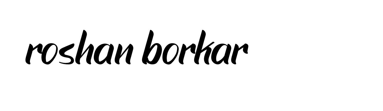 Signature of roshan-borkar-