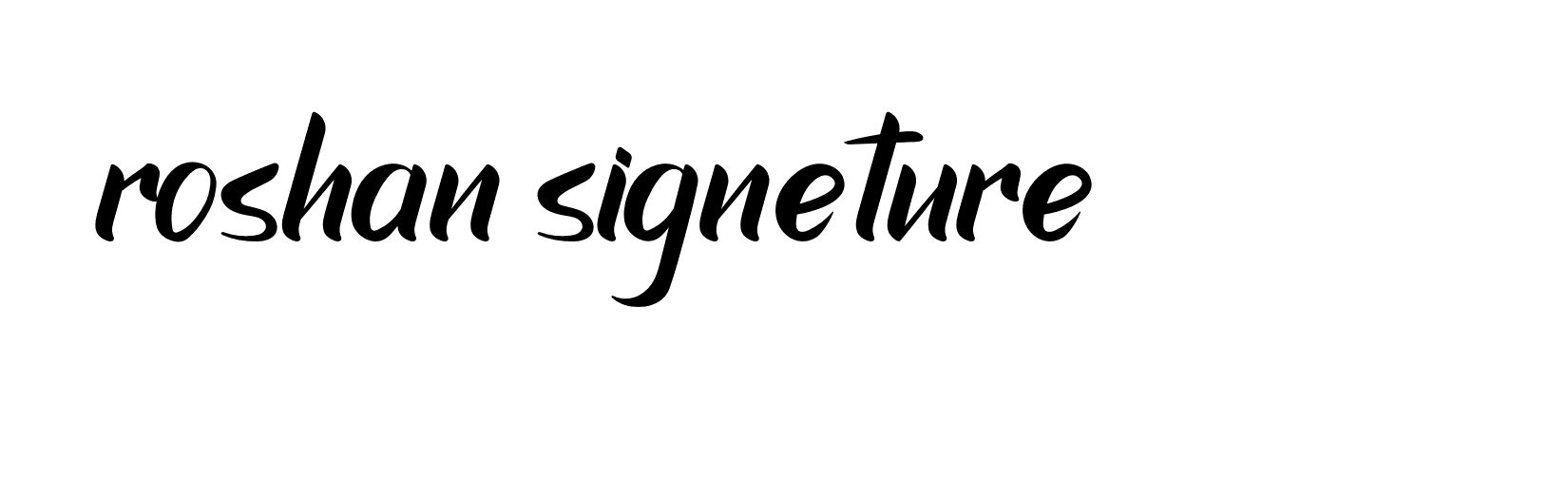 Signature of roshan-signeture