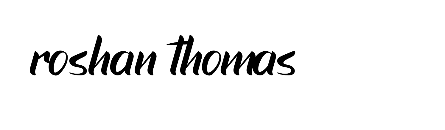 Signature of roshan-thomas