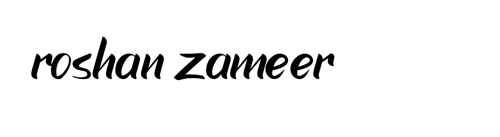 Signature of roshan-zameer-