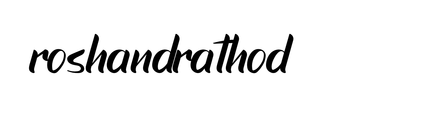 Signature of roshandrathod