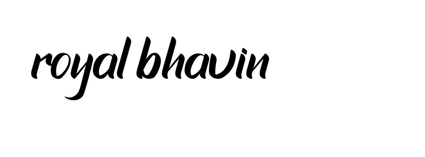 Signature of royal-bhavin