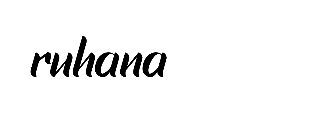 Signature of ruhana