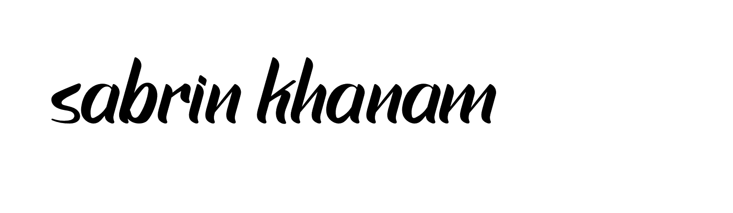 Signature of sabrin-khanam