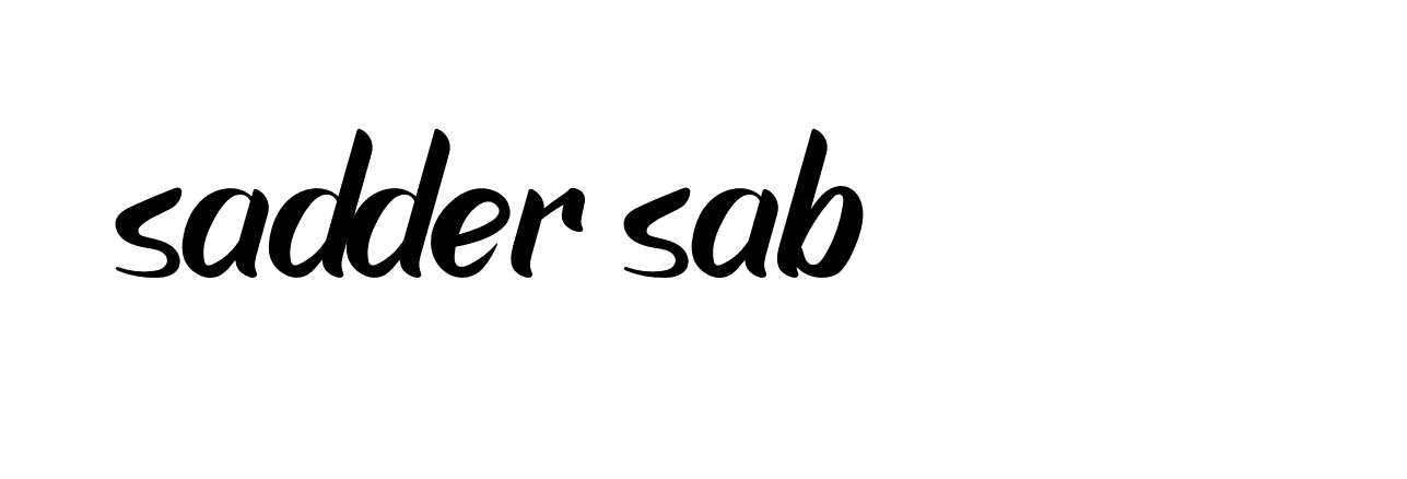 Signature of sadder-sab