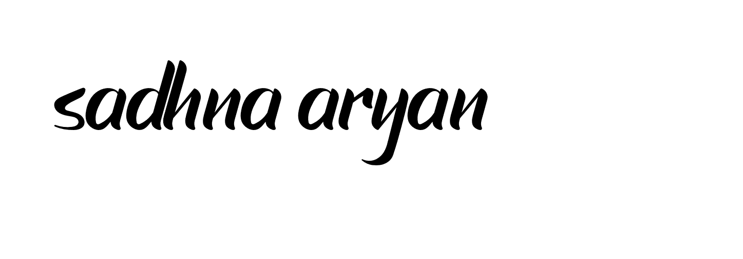 Signature of sadhna-aryan