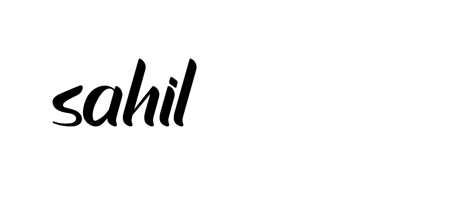 Signature of sahil-