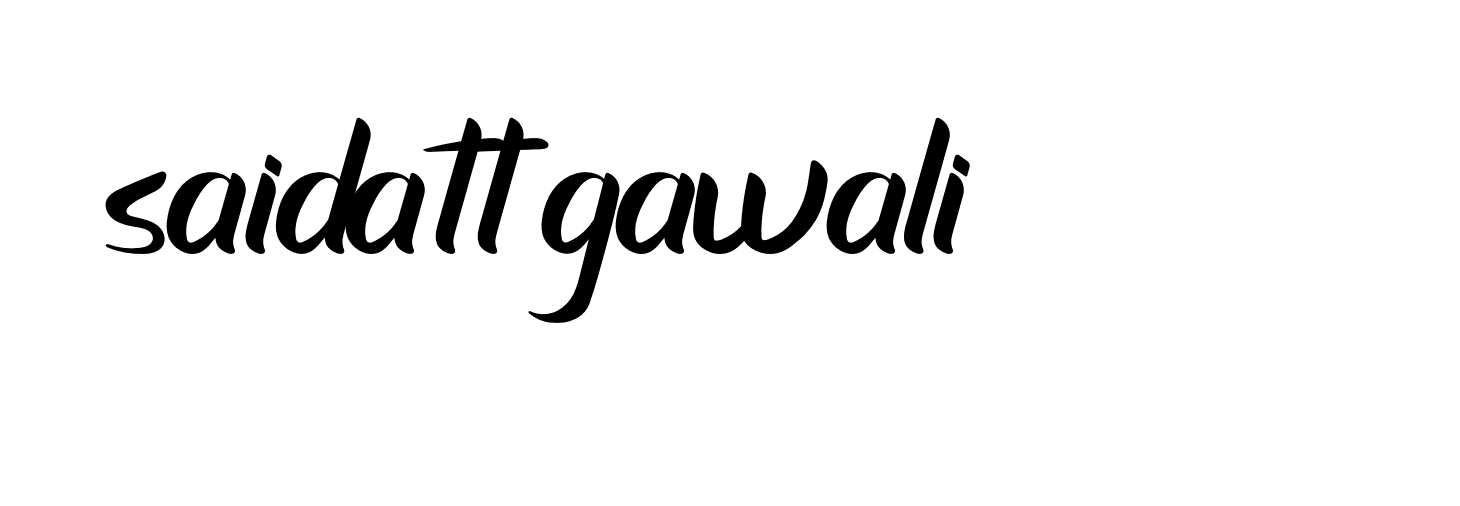 Signature of saidatt-gawali