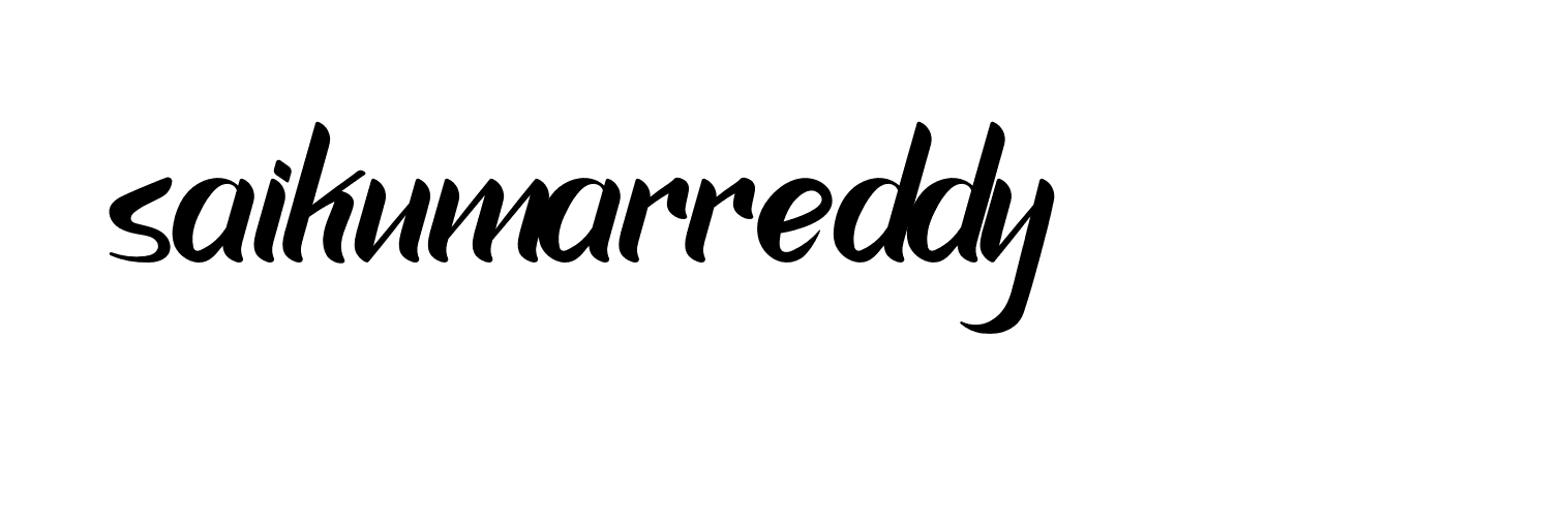 Signature of saikumarreddy