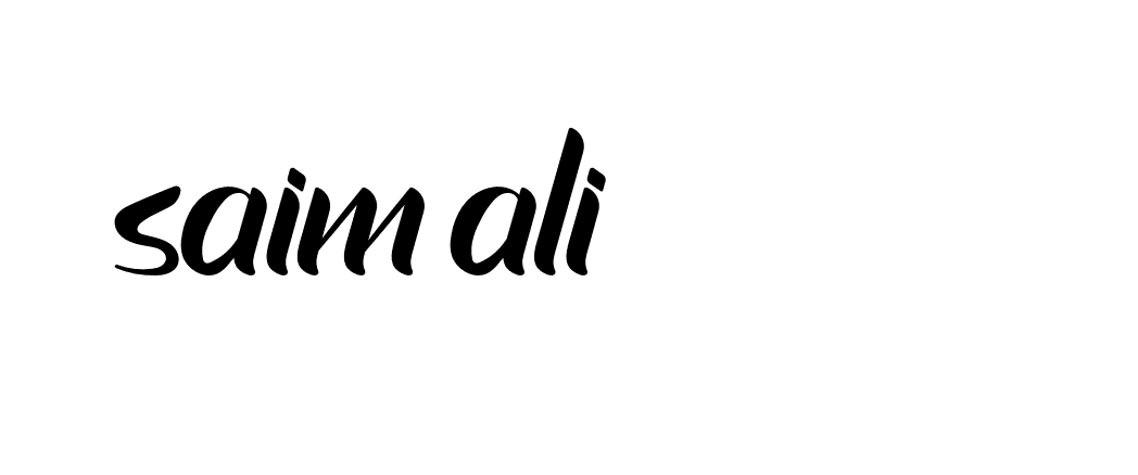 Signature of saim-ali