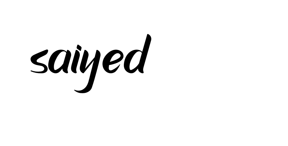 Signature of saiyed