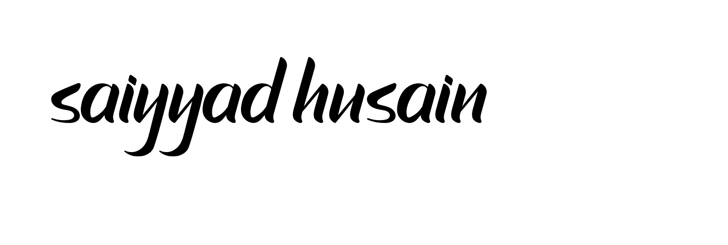 Signature of saiyyad-husain