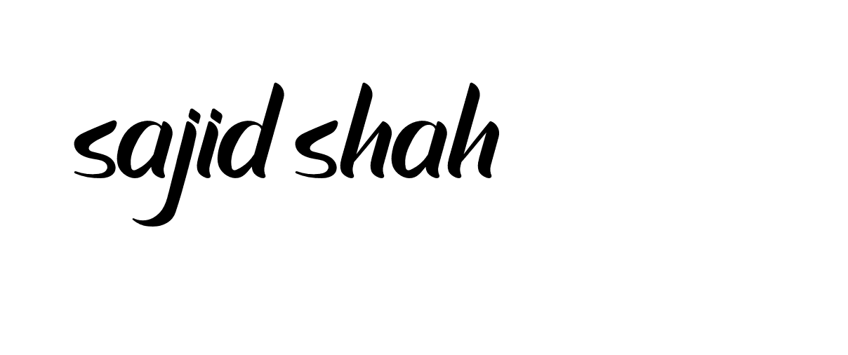 Signature of sajid-shah