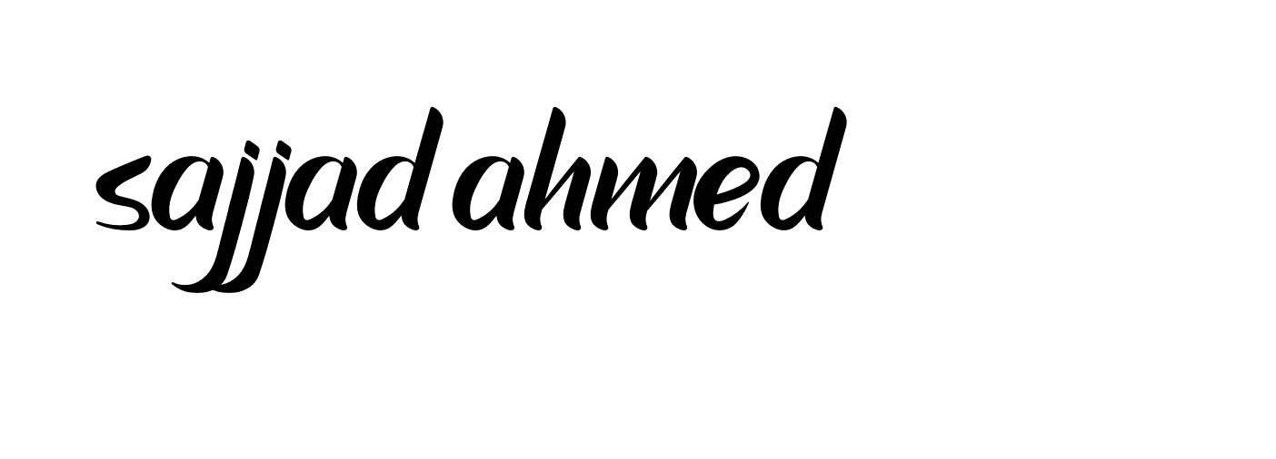 Signature of sajjad-ahmed