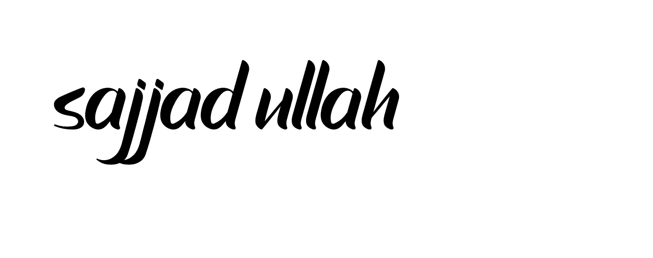 Signature of sajjad-ullah