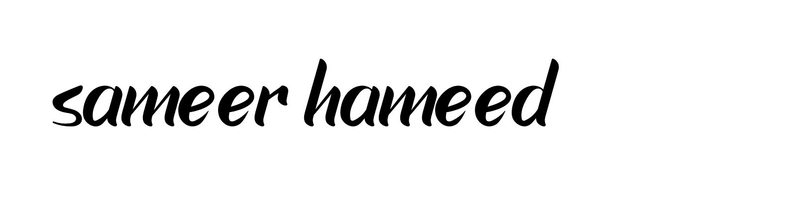 Signature of sameer-hameed