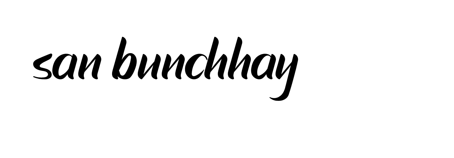 Signature of san-bunchhay