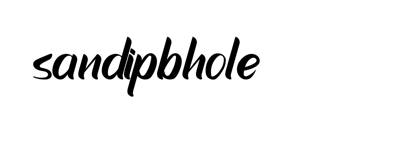 Signature of sandipbhole