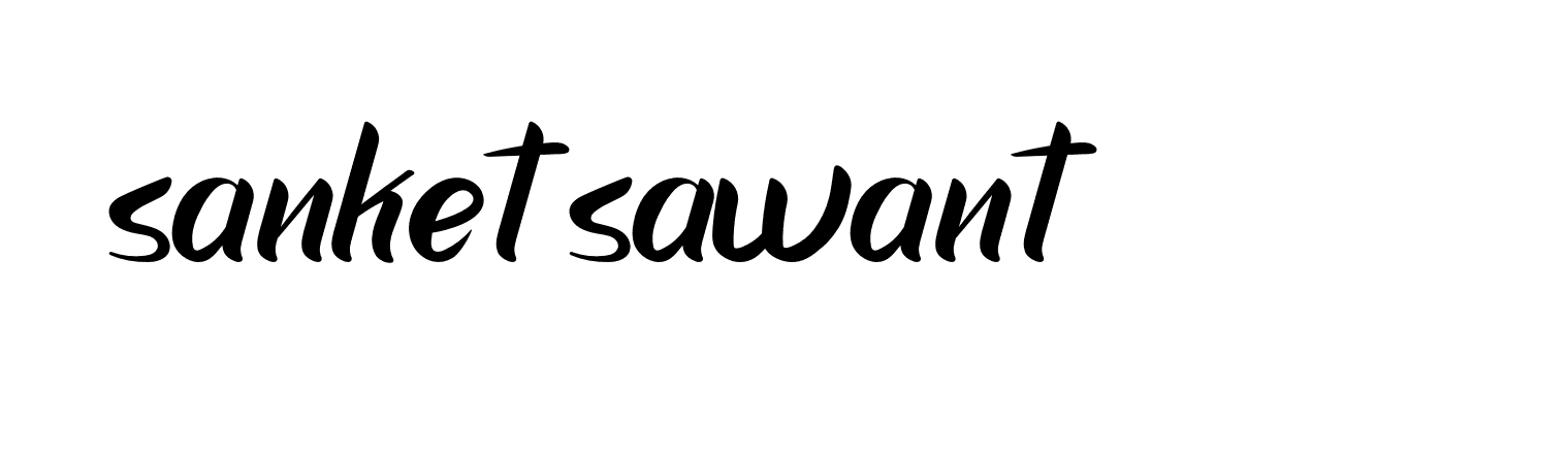 Signature of sanket-sawant