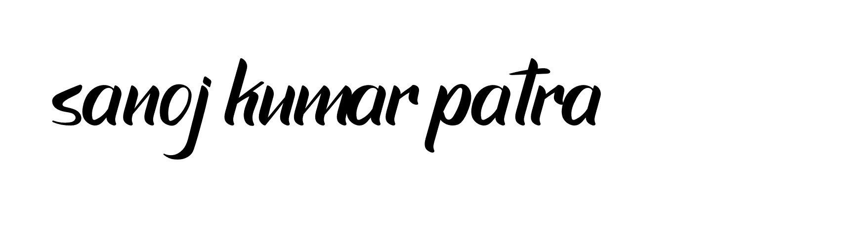 Signature of sanoj-kumar-patra