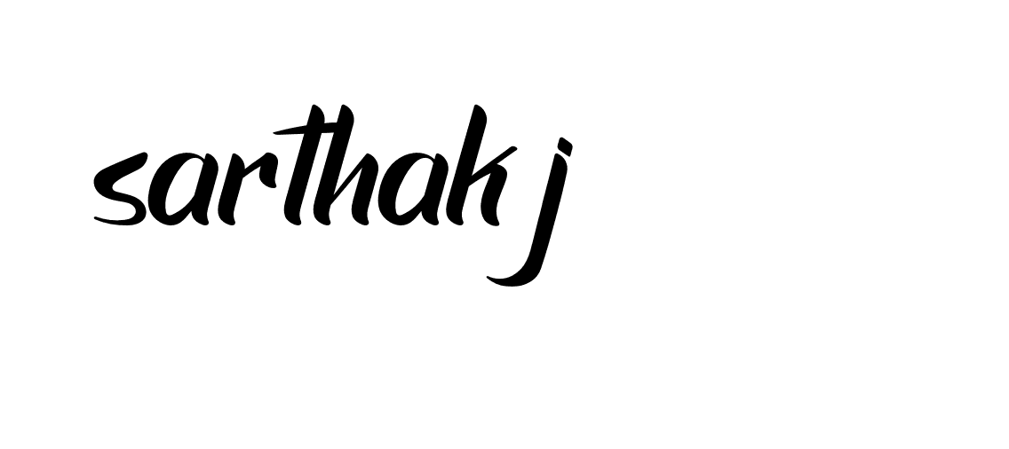 Signature of sarthak-j