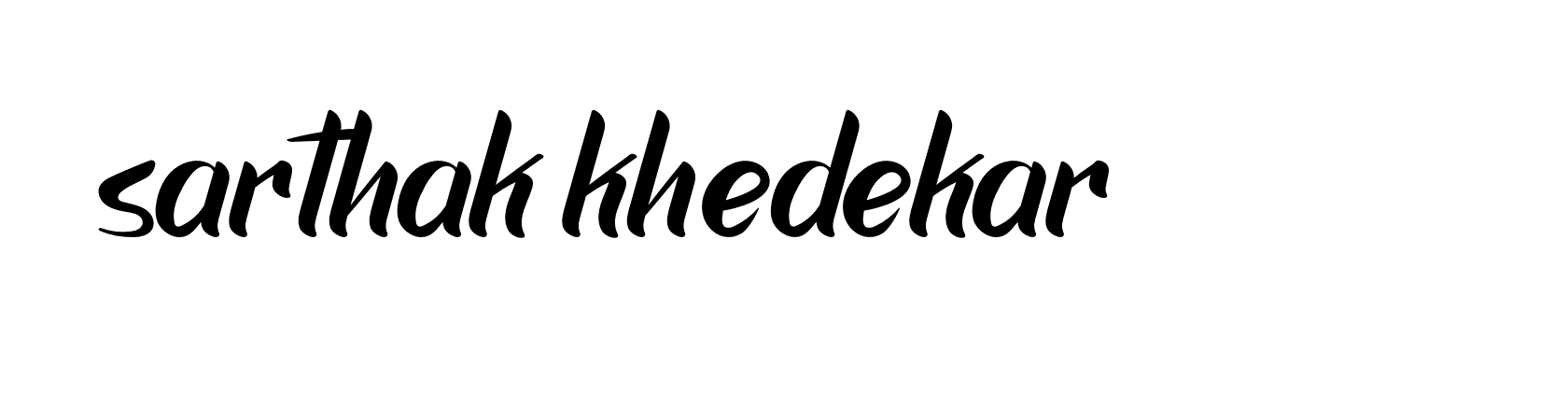 Signature of sarthak-khedekar