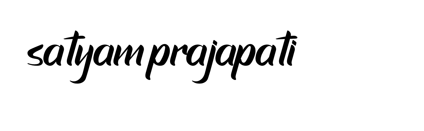 Signature of satyam-prajapati