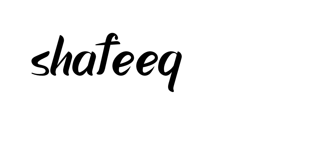 Signature of shafeeq